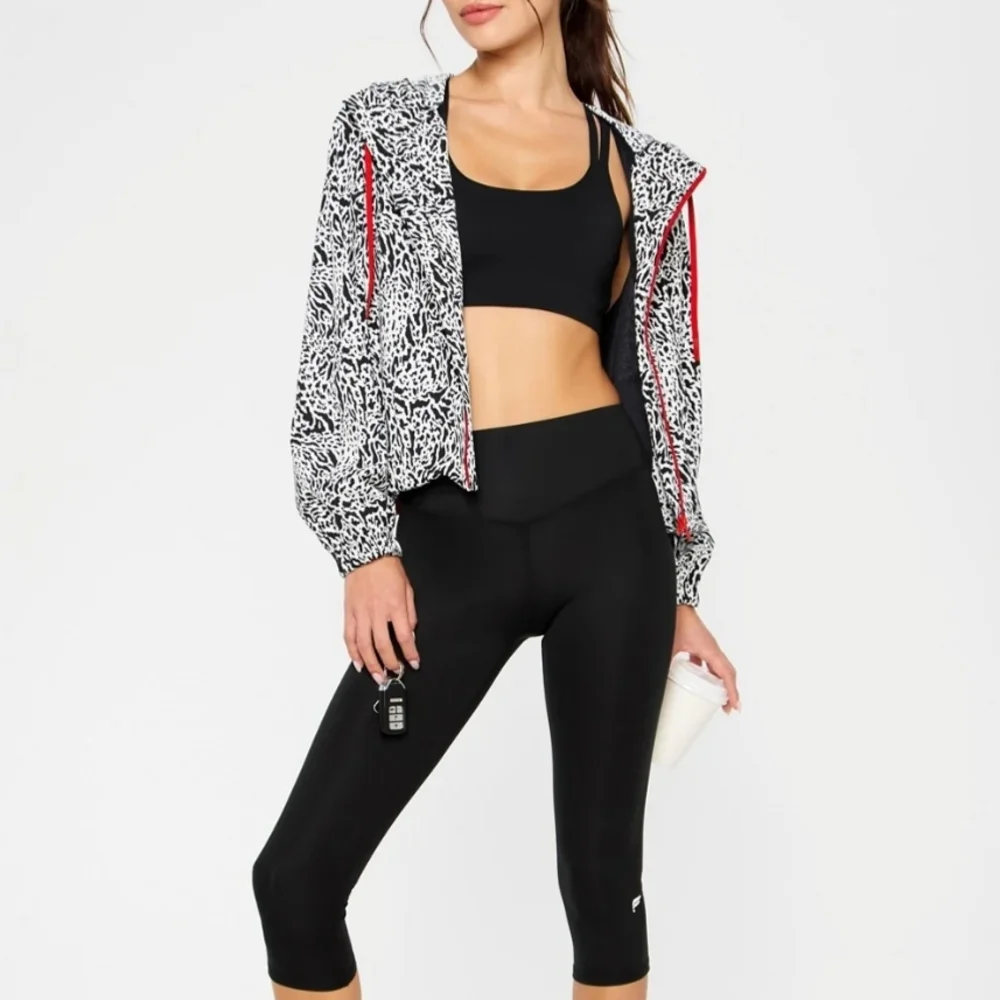 Fabletics Monochrome Animal Print Jacket - Picture 3 of 4